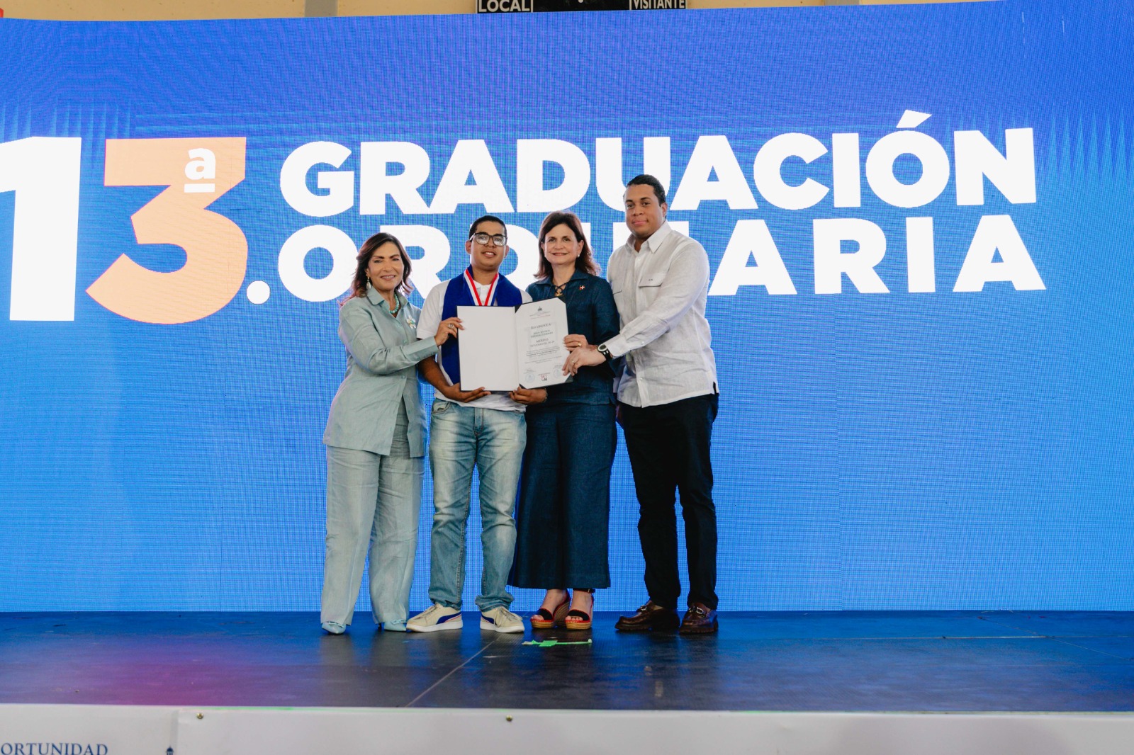 Vicepresidenta Raquel Peña encabeza graduación del programa Oportunidad 14-24 en la Región Norte